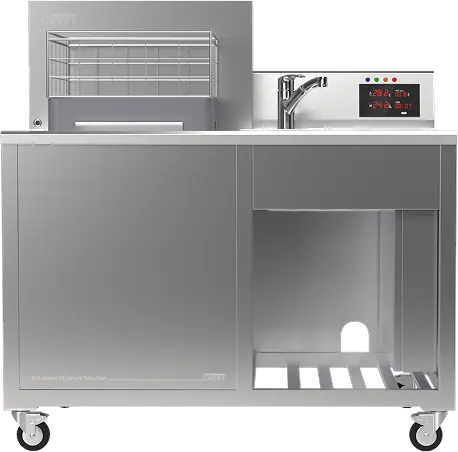 Compact washing module design